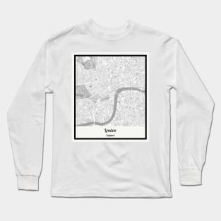 Map of London - England Long Sleeve T-Shirt